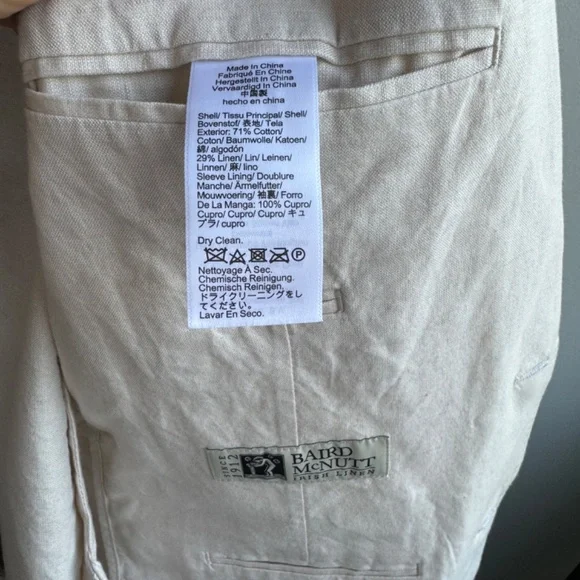 J. Crew Cream Single-Breasted Sport Coat